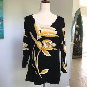 Floral sweater